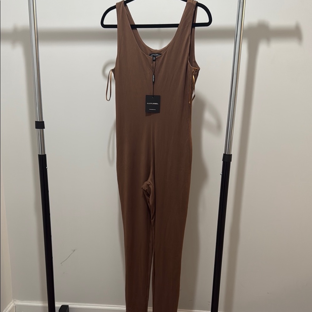 JLUXLABEL Chocolate Brown Jumpsuit
